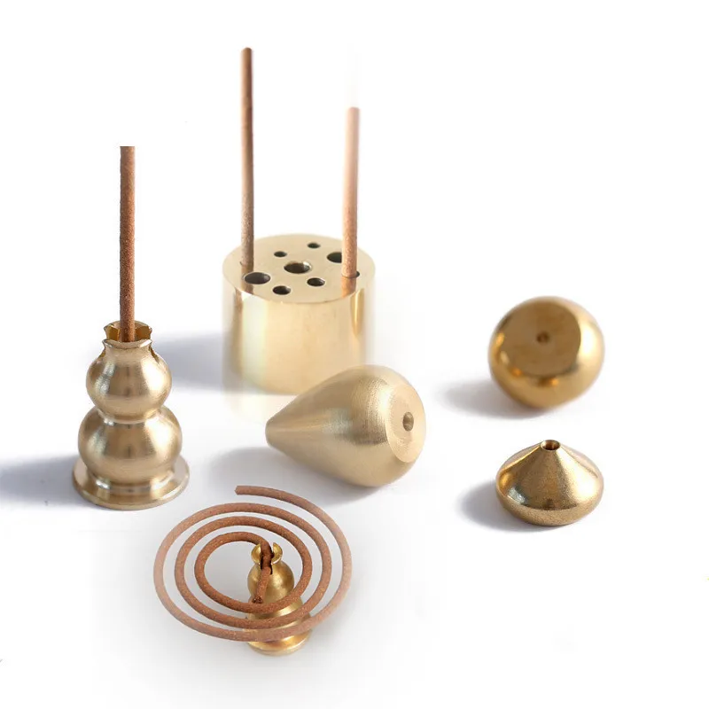 Высокое качество латунная горелка с ладаном катушка бутылка тыква формы медный