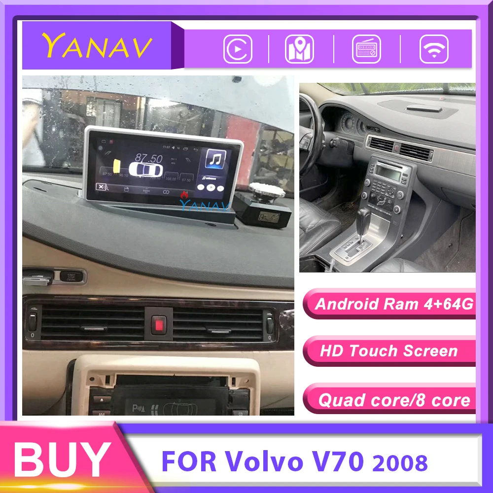 Автомобильный Радио Мультимедиа Android система плеер для Volvo V70 2008 автомобильный