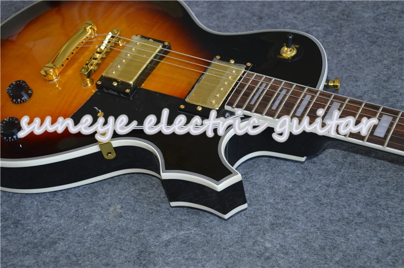 Suneye Black Pickguard на заказ электрогитара в винтажном Sunburst гитара Бесплатная доставка |