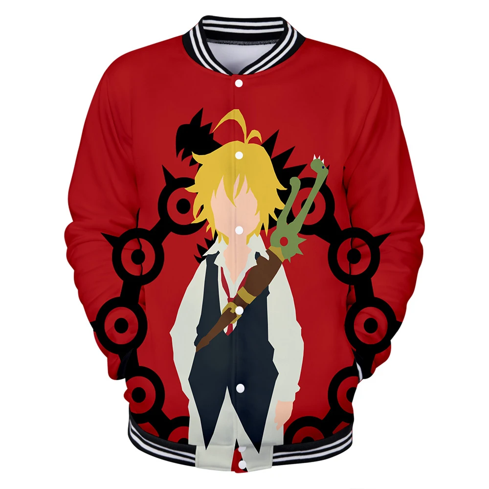 

Hot sale 3D meliodas Baseball jacket men women baseball Jackets Casual meliodas Autumn boys girls Outerwear 3D Jacket clothing