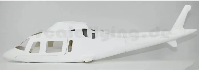 Gelcoat White 600 размер A109 ARF вертолет из стекловолокна весы Fuselage с металлической системой ретракта - Цвет: Gelcoat White