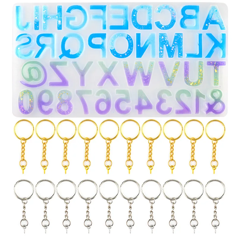 Complete Key Chain Kits -1 inch 25mm Circle Pendant Trays Craft Kits Keys Key Lobster Kits lobster split rings- 25mm Glass Cabochons