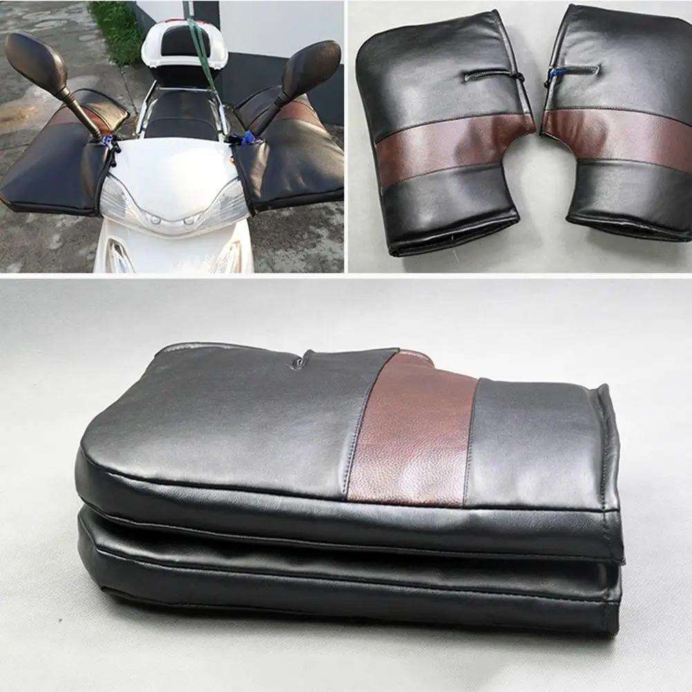 Мотоциклетные перчатки на руль водонепроницаемая ветрозащитная зимняя плотная