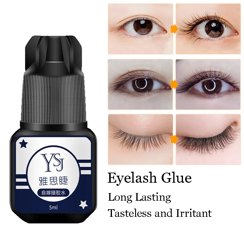 

5ml Fake Eyelash Extension Glue Fast Drying Makeup Grafting Lashes Glue Waterproof Long Lasting Adhesive Glue No Irritant