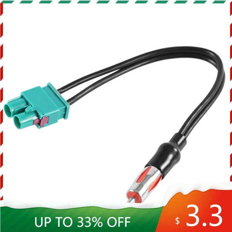 Кабель для радио и аудио, внешний аудиокабель, двойной разъем Fakra - Din для Audi/VW/Volkswagen Car - изображение