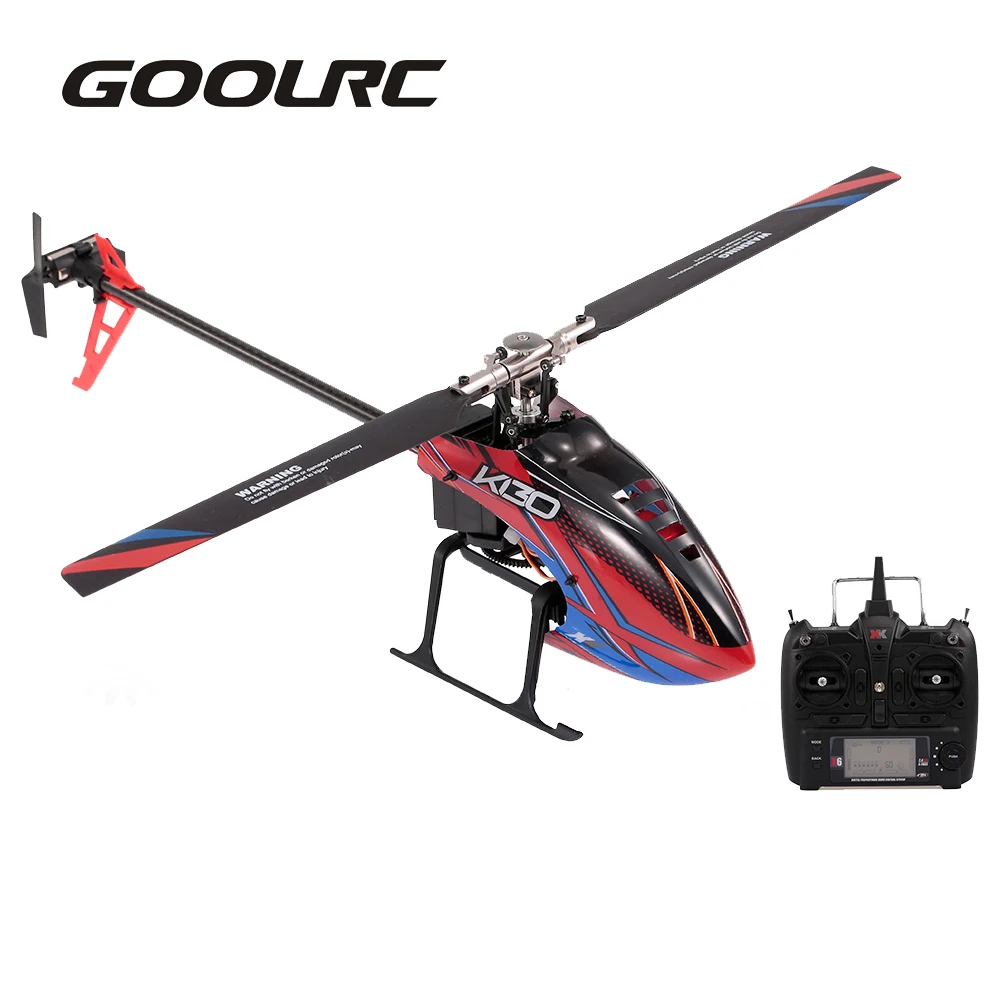 Радиоуправляемый вертолет GOOLRC XK K130 2 4 ГГц 6 каналов бесщеточный двигатель 3D