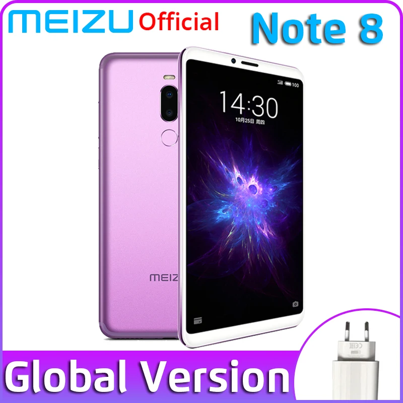 Официальная глобальная версия Meizu Note 8, 4 ГБ, 64 ГБ, Note8, мобильный телефон Snapdragon 632, 5,99 дюймов, 2160x1080 P, двойная задняя камера, отпечаток пальца