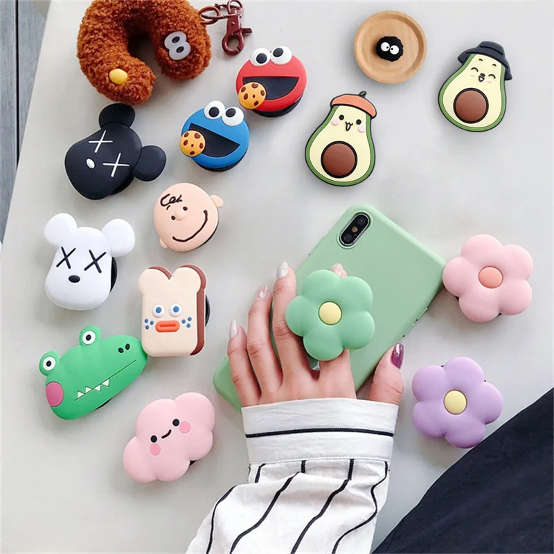 Горячая новинка мультфильм милый складной мобильный телефон кольцо держатель на