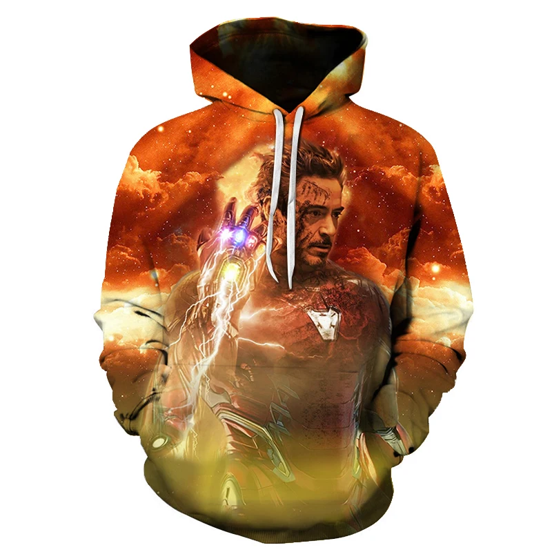 2019 новейшие мужские/женские толстовки с капюшоном marvel the Avengers супергерой