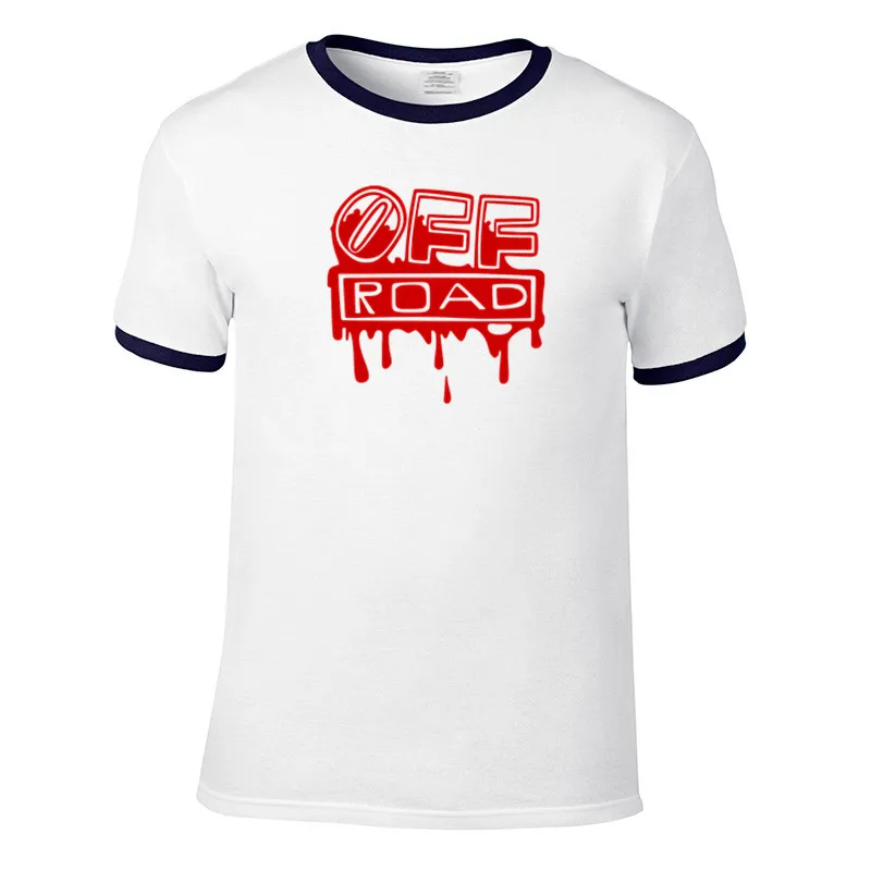 

summer top Print 4x4 off road men's Raglan-sleeved cotton T-shirt men bottoming shirt solid color Casual clothes Male Tops Tees