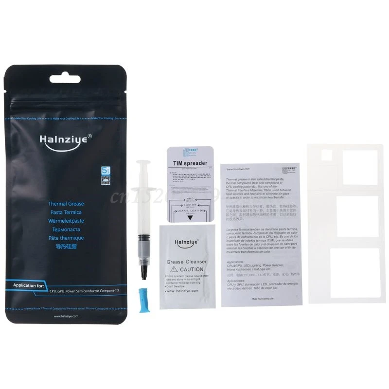 Тепловая паста смазка силиконовая процессор GPU охлаждение кулер Экстремальная