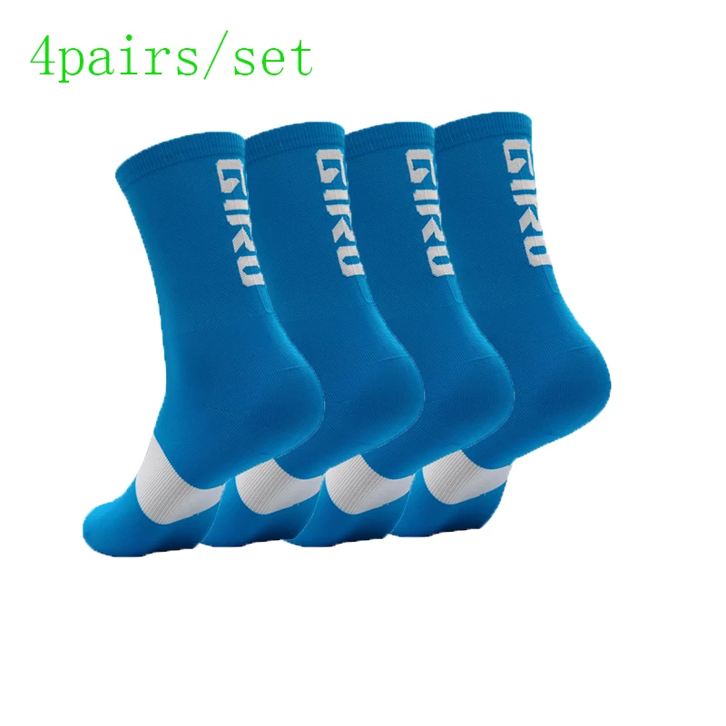 

2021 professional competition men's compression sports bicycle Socks 4 pairs