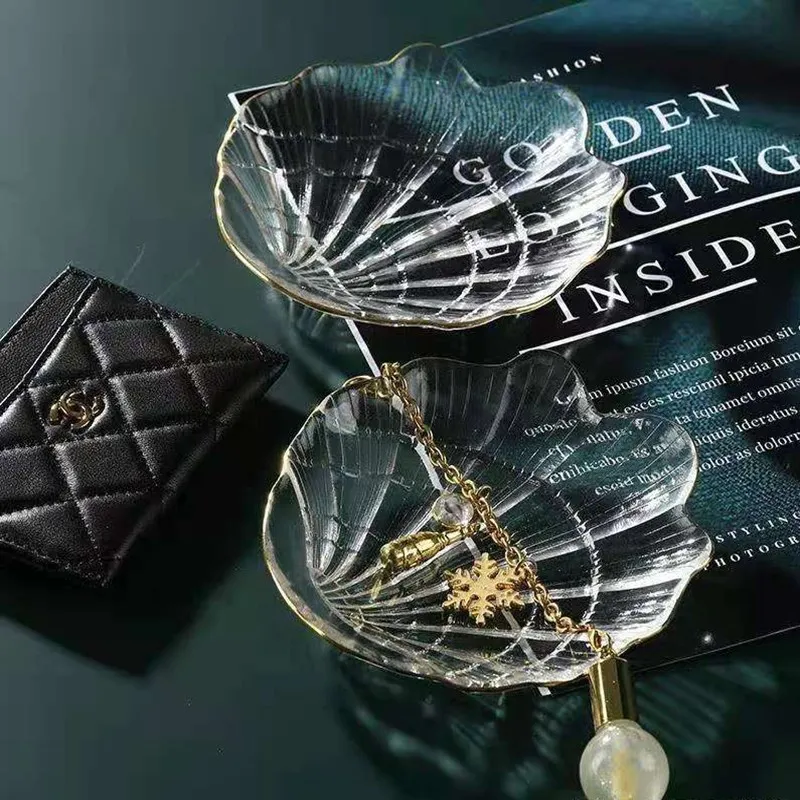 Кристаллический стеклянный лоток для демонстрации ногтей русалка накладные