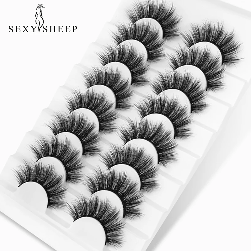 5/8 пар ресниц натуральные длинные 3D Искусственные норковые ресницы толстые