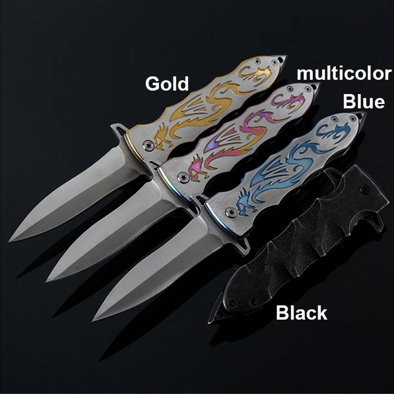 Creative ancient Roman style 57HRC Tactical Folding Hunting Knife Fruit EDC Pocket Outdoor Tools Camping Survival knives | Инструменты