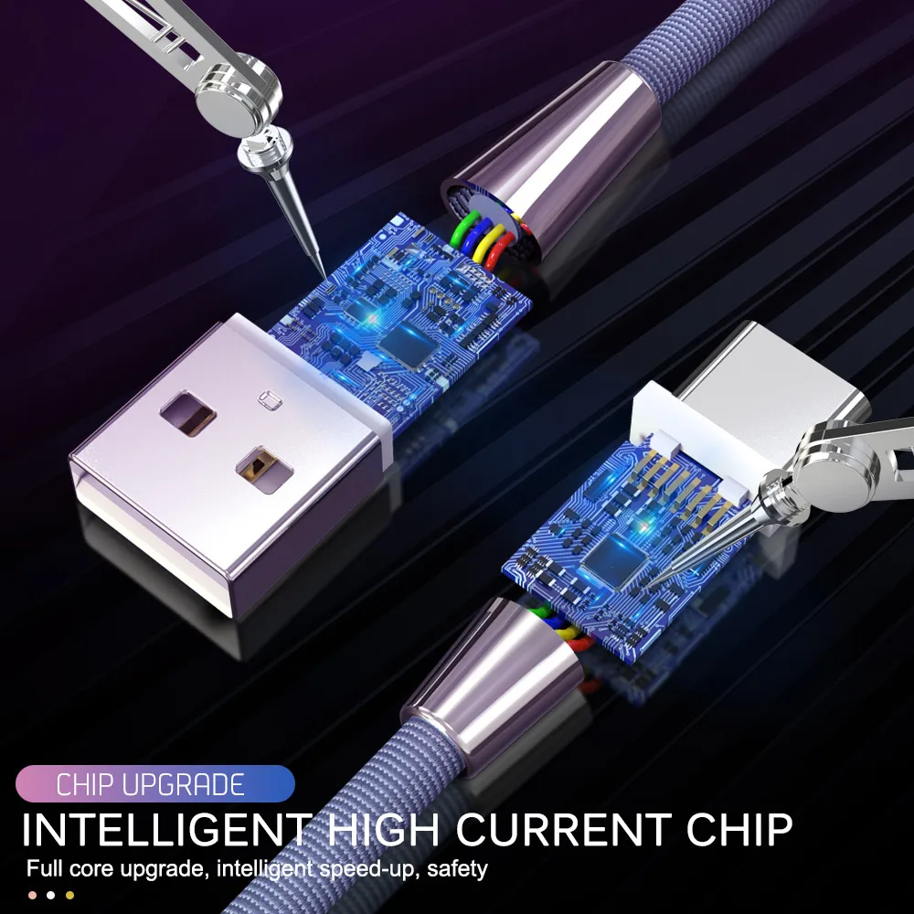 USB кабель Тип C зарядное устройство Шнур для передачи данных Samsung Xiaomi mi 9 10 Note 7 8 Huawei