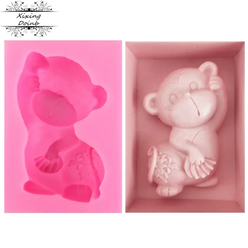 Сделай Сам двенадцать знаков зодиака 3D мультяшная обезьяна силикагелевая форма