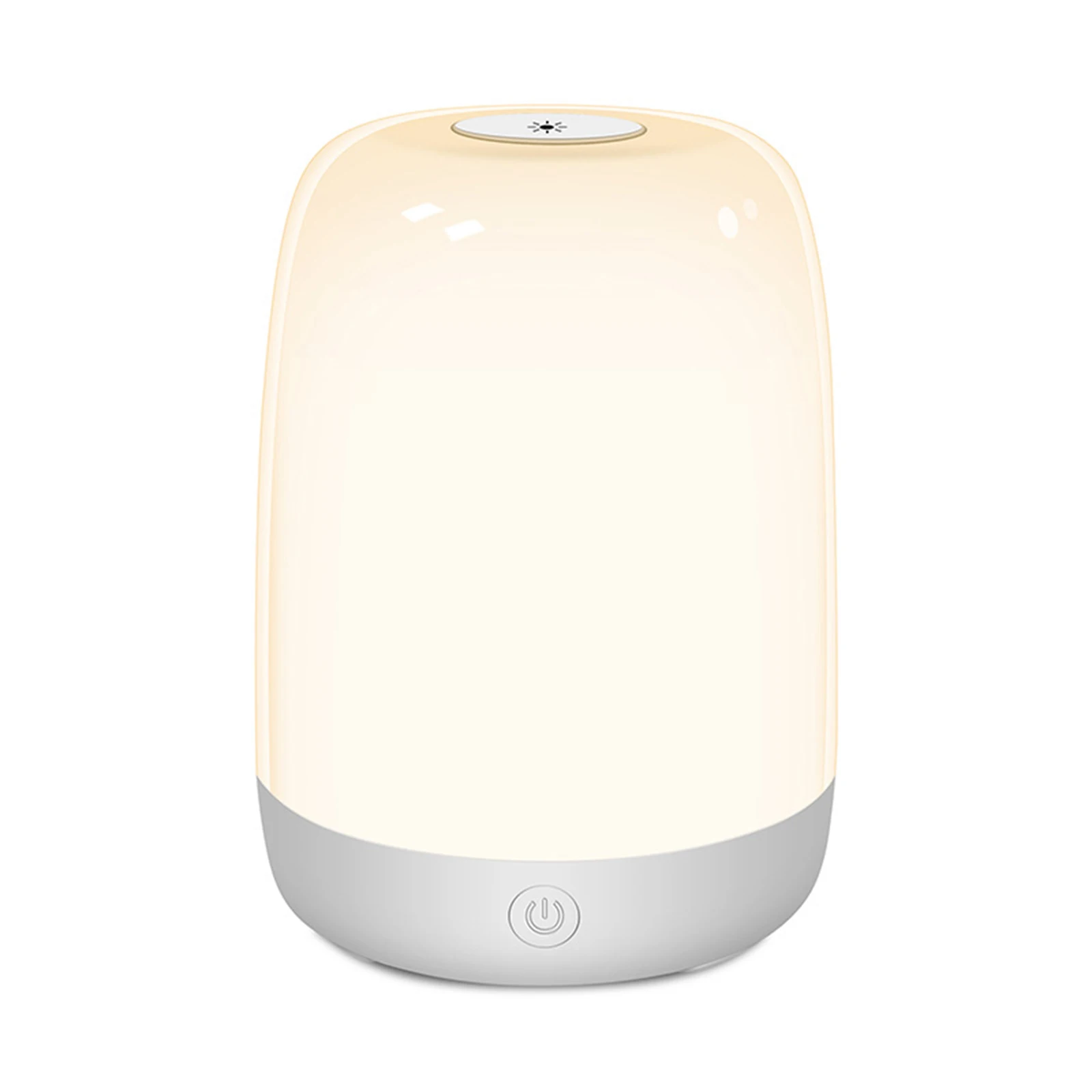 

LED Night Light Kids Bedroom Table Lamp with 3 Brightness Setting Bedside Touching Sensor USB Rechargable Color Changing