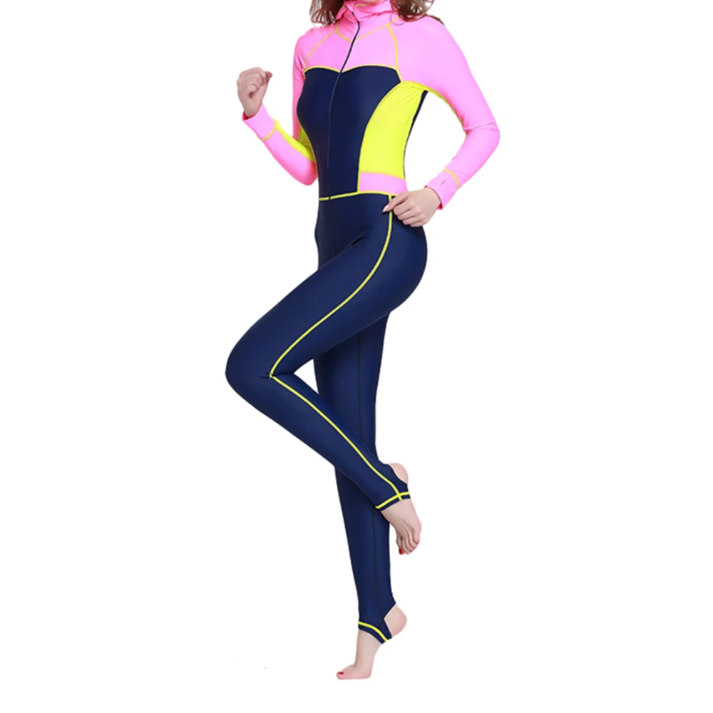 Женский цельный высокий из эластичного неопрена гидрокостюм для серфинга костюм