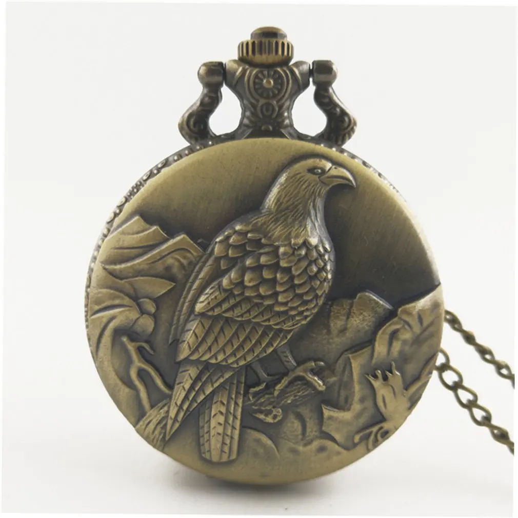 Резные винтажные антикварные Круглый циферблат кварцевые карманные часы