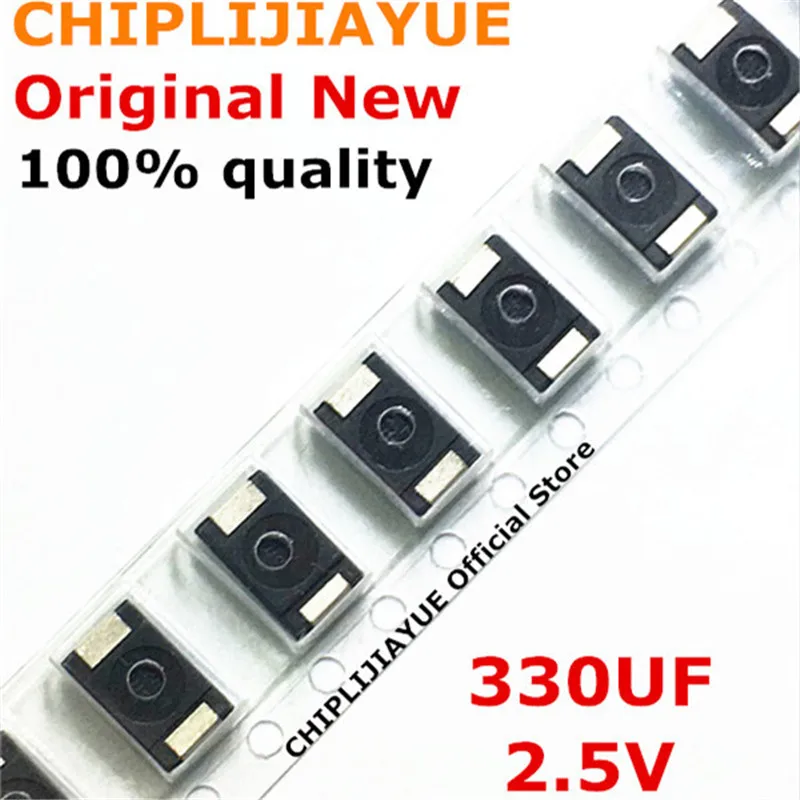 300 шт. 2R5TPE330M9 330 мкФ 2 5 V 6 3 SMD танталовые конденсаторы полимер POSCAP Тип D ультратонкий