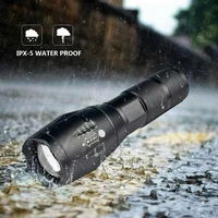t6 super bright zoom flashlight powerful camping torch mini flashlight rechargeable