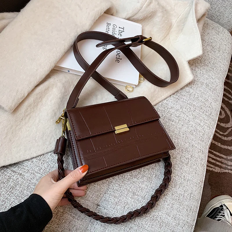 

High-quality Texture Bag Women 2021 Autumn and Winter New Wave Korean Fashion One-shoulder Small Square Bag Wild Messenger Bag