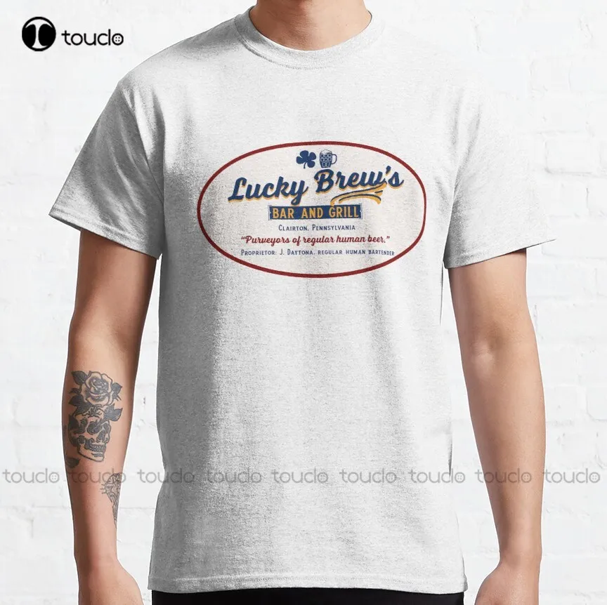 

Lucky Brew'S Bar And Grill. Jackie Daytona'S Bar From What We Do In The Shadows Classic T-Shirt Mexican Shirts For Women Xs-5Xl