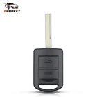 Dandkey для Opel Vauxhall Corsa C Combo TIGRA B MERIVA, 2 кнопки, необрезанное лезвие HU43, чехол Fob, замена