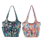 600D Ткань Оксфорд с принтом в виде листьев, шерсть DIY рукоделие вязальные крючки вместительная сумка для хранения Вязание иглы инструмент нить и пряжа для вышивки, можно держать