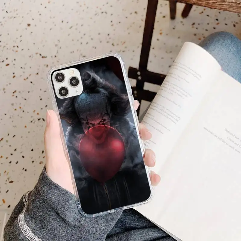

The Clown Horror movie Phone Case Transparent soft For iphone 5 5s 5c se 6 6s 7 8 11 12 plus mini x xs xr pro max