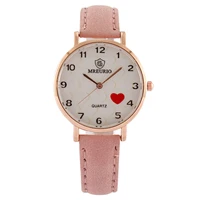 new fashion womens luxury leather band quartz wristwatch ladies watch women reloj mujer black pink student girl clock