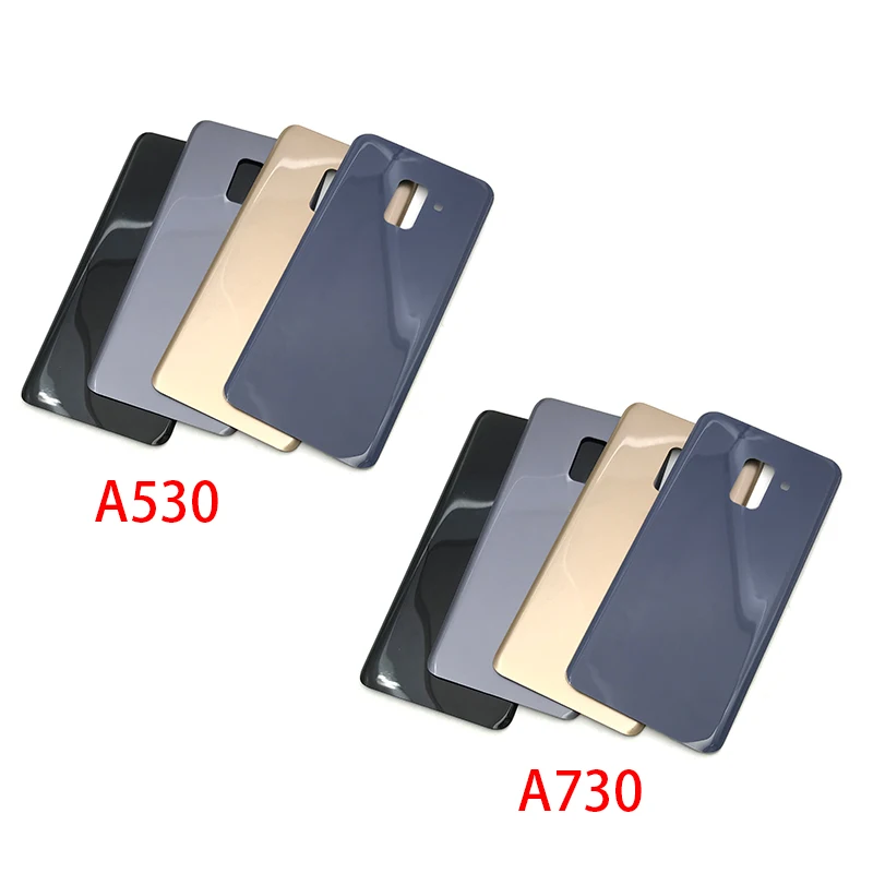 Задняя крышка из стекла для Samsung Galaxy A8 Plus + 2018 A730 A730F A530 A530F задняя батарейного