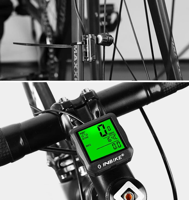 Водонепроницаемый велосипедный компьютер INBIKE беспроводной одометр секундомер