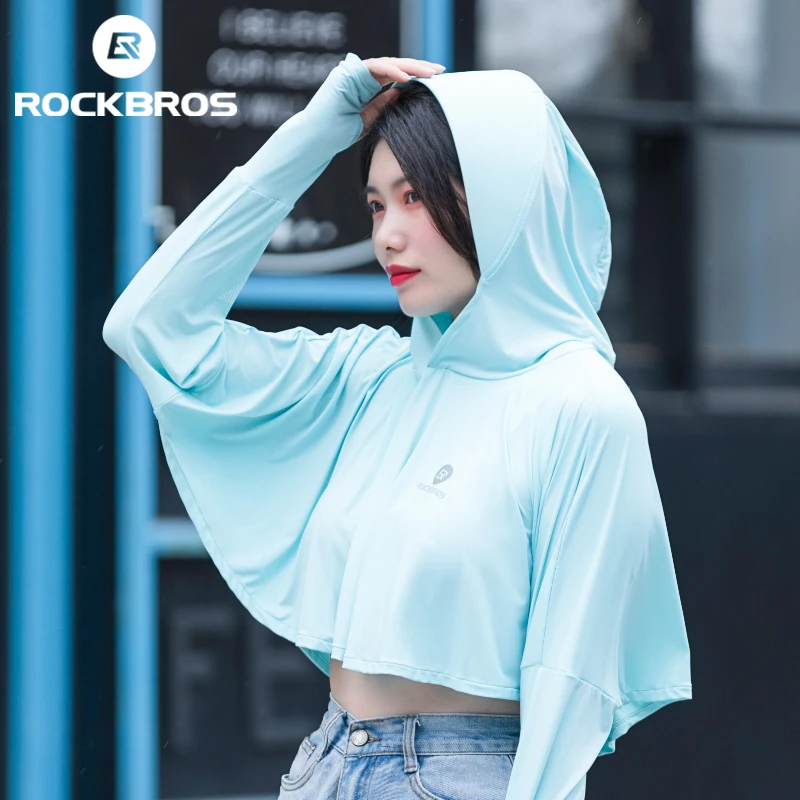 Веломайка ROCKBROS женская с защитой от солнца Спортивная шаль длинным рукавом