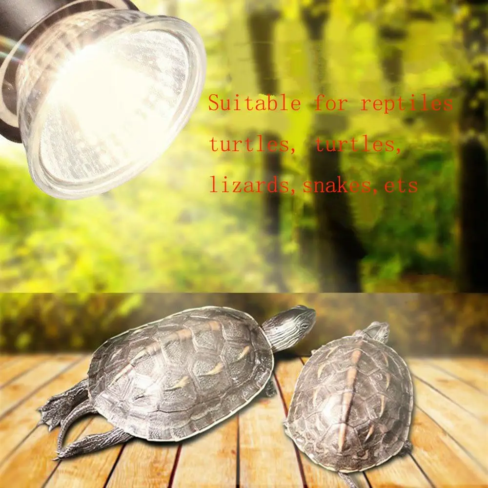 25/50/75W UVA+UVB 3.0 Reptile Lamp Bulb Turtle Basking UV Light Bulbs Heating Amphibians Lizards Temperature Controller | Дом и сад