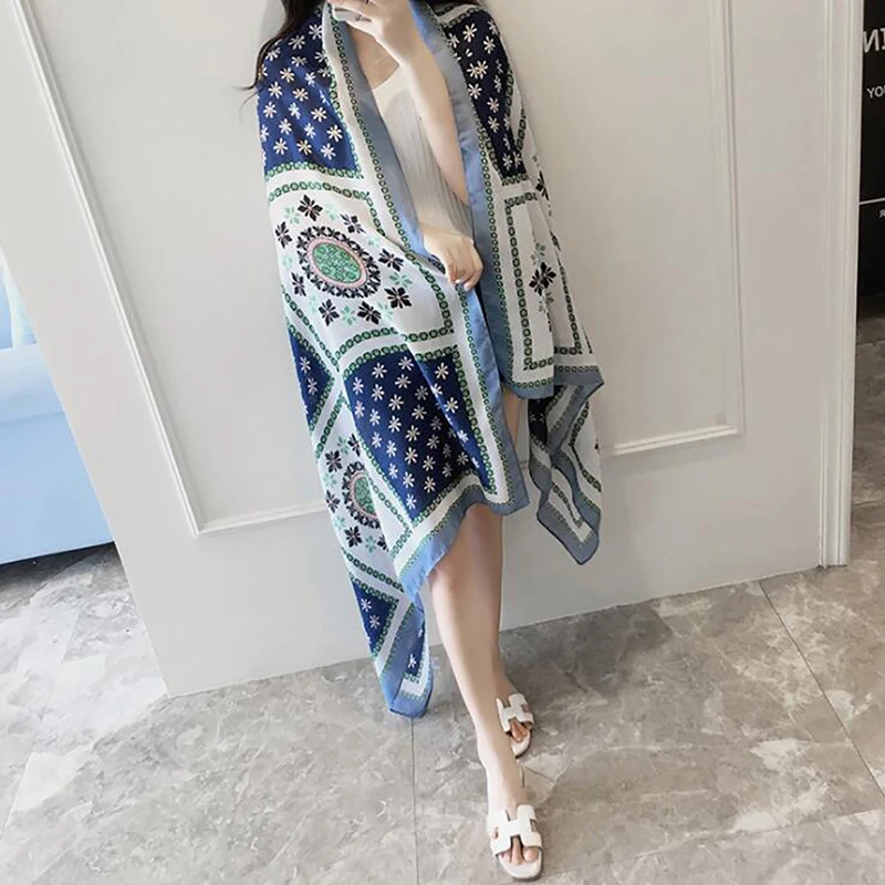 

2020 Ladies Fashion Shawl Scarf Women Vintage High Quality Wrap Pashmina Stole Bufanda Muslim Hijab Snood 180*90Cm