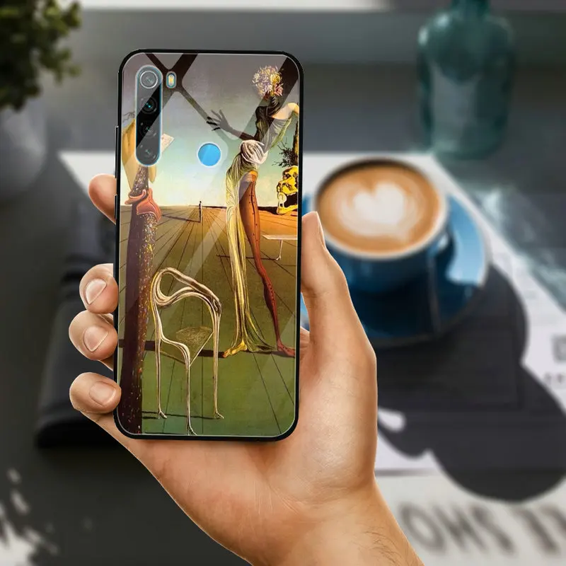Модный чехол для телефона из закаленного стекла с изображением Сальвадора Дали