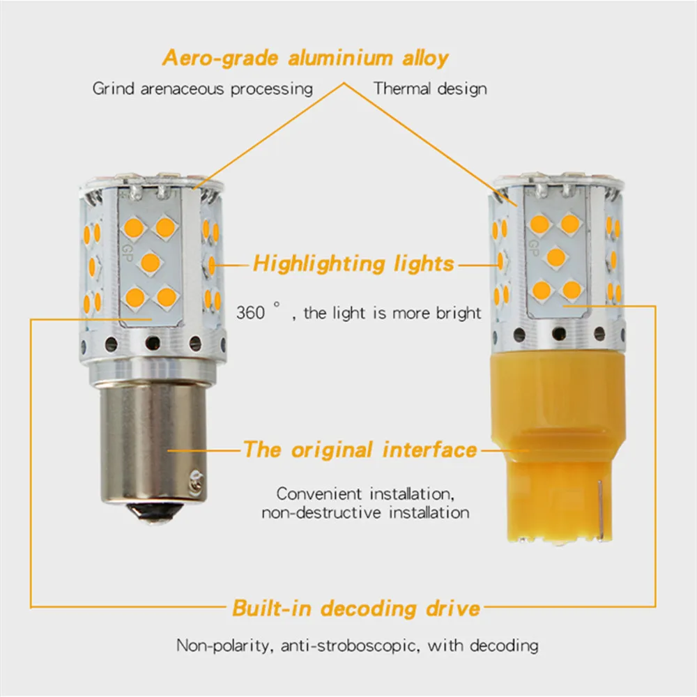 Автомобильный светильник поворота 1156 BA15S T20 3156 35 SMD светодиодный задний