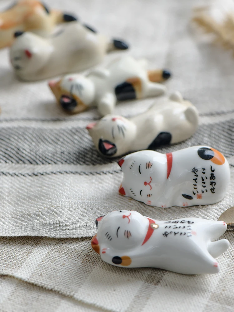 Домашний декор керамический котенок Держатель для палочек plutus столовые приборы