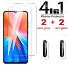 Защитное стекло для экрана и объектива камеры Xiaomi Redmi Note 8, redmi note 8, Redmi 8 t pro, 4 в 1