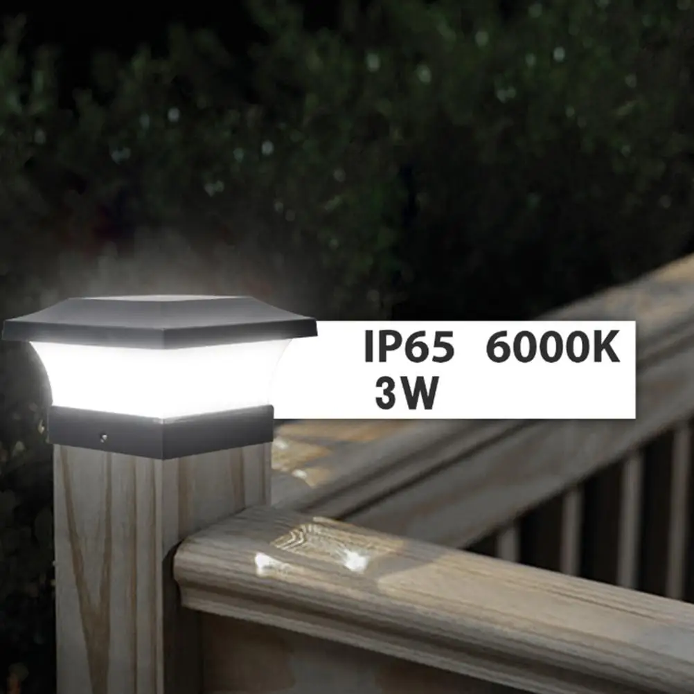 

Solar Column Headlight IP65 Waterproof Outdoor Wall Lamp Fence Light for Household Public Garden Courtyard Cottage Decoration