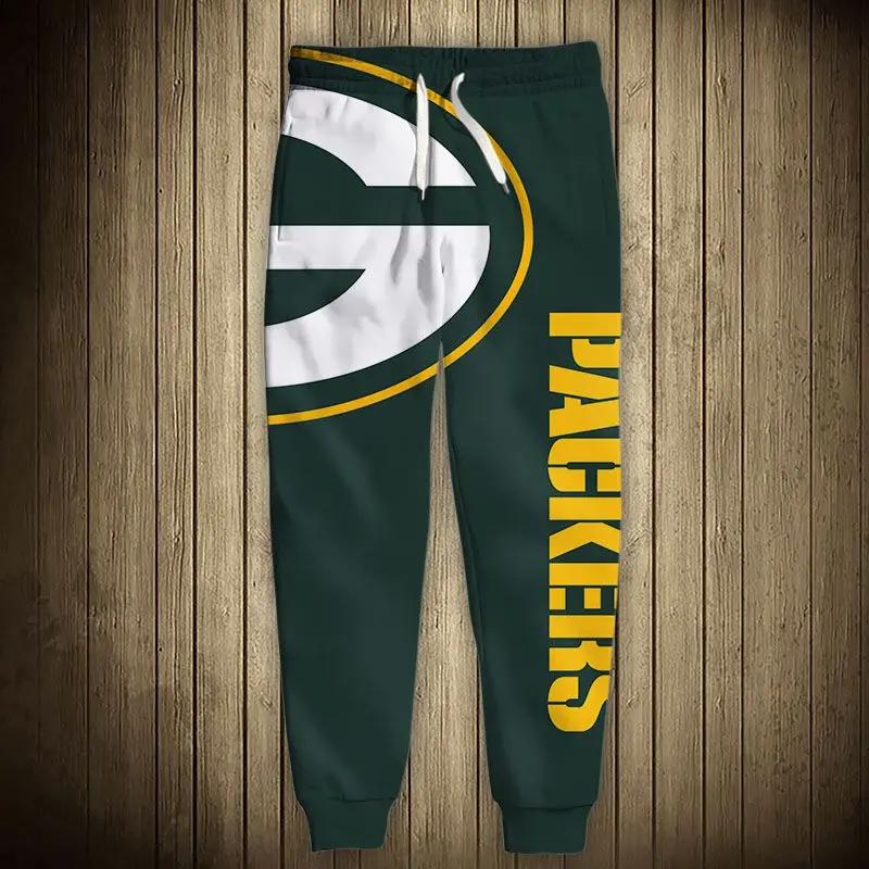 

American size Men's 3D printing long sweatpants stripe splicing letter cartoon Rugby printing pants spring and Autumn