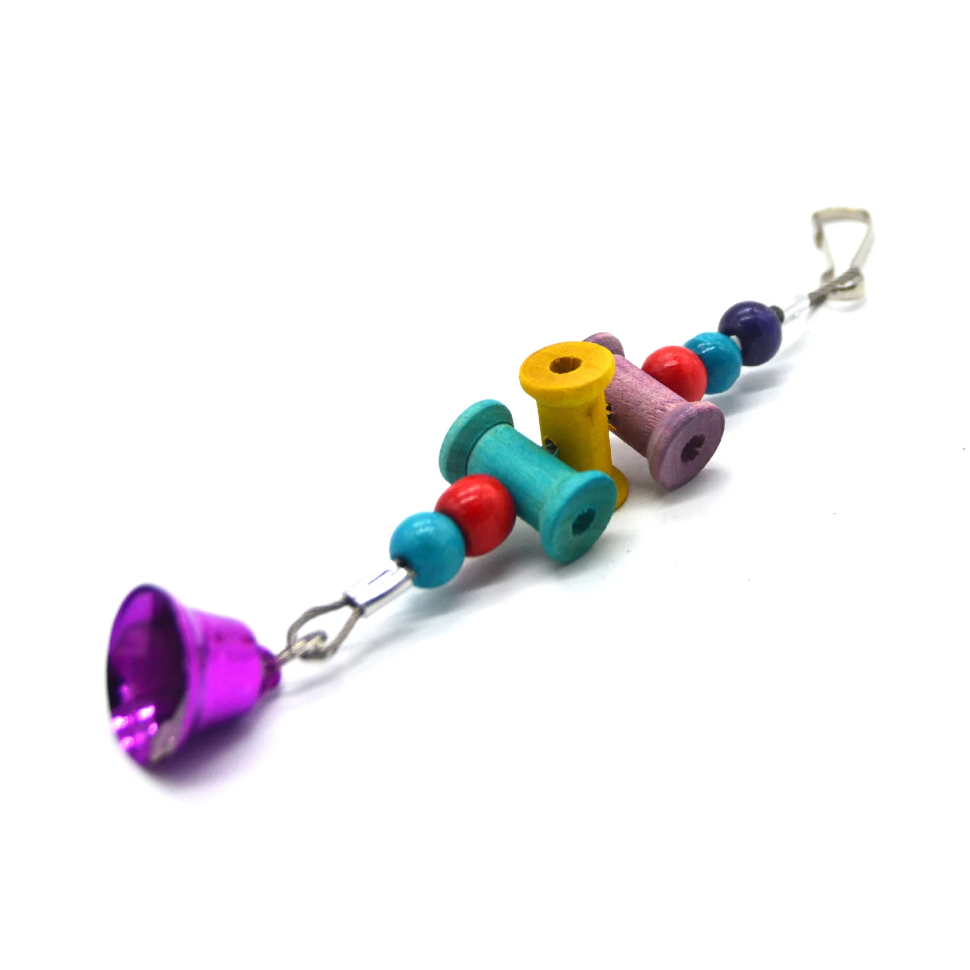 Попугай птица Жевательная клетка висячая игрушка трос лестница жевательная цвет