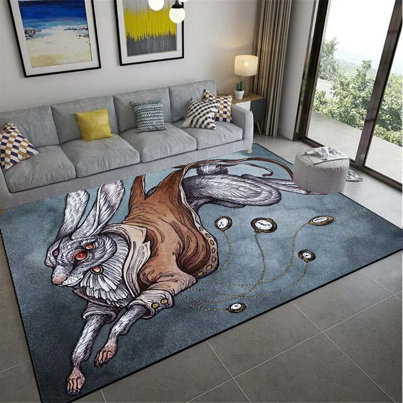 Коврик для гостиной с загадочными животными подарок любителей оленя ковер