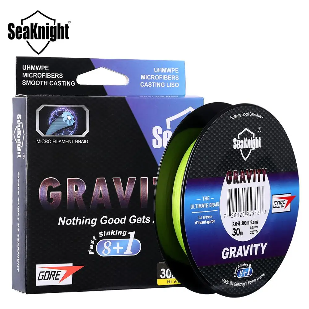 SeaKnight G9 тонущая плетенка 9 нитей PE леска с высокопроизводительной нитью GTX высокая