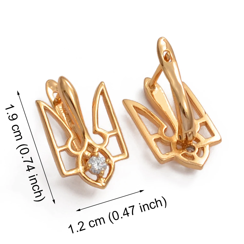 Украинские серьги Anniyo для женщин с кубическим цирконием ювелирные изделия