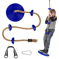 kids tree swing climbing rope with round platforms disc tree swing seat outdoor indoor swings and swing set accessories
