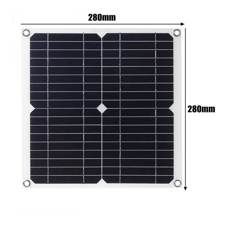 Высокоэффективная портативная солнечная панель 100W12V5V мобильный телефон QC3.0