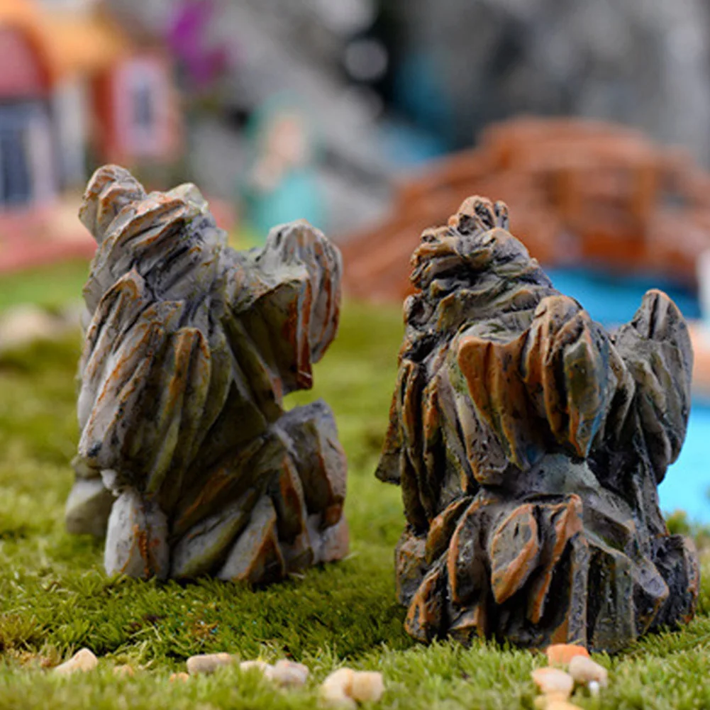 Фигурки из смолы Искусственный горный пейзаж миниатюрные украшения для офиса